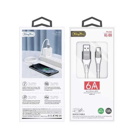 كيبل  شحن IPHONE KL-09 <br> <span class='text-color-warm'>سيتوفر قريباً</span>